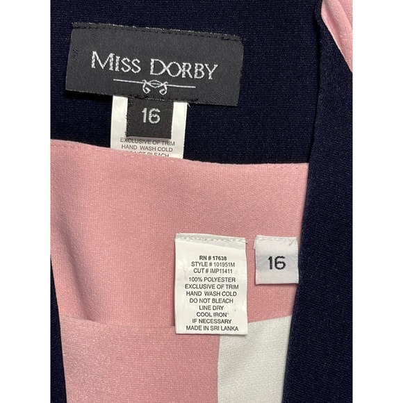 Miss Dorby Vintage Size 16 Pink Blazer And Tank Set Shoulder Pads Cuffed Sleeve - Picture 8 of 8